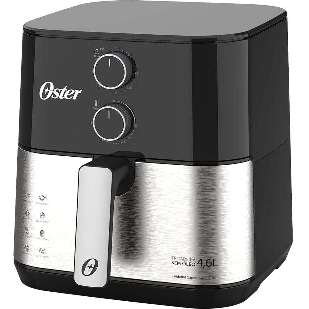 Fritadeira Elétrica Air Fryer Oster Sem Óleo 4,6 Litros Preta 1500W 220V OFRT520, , large image number 2